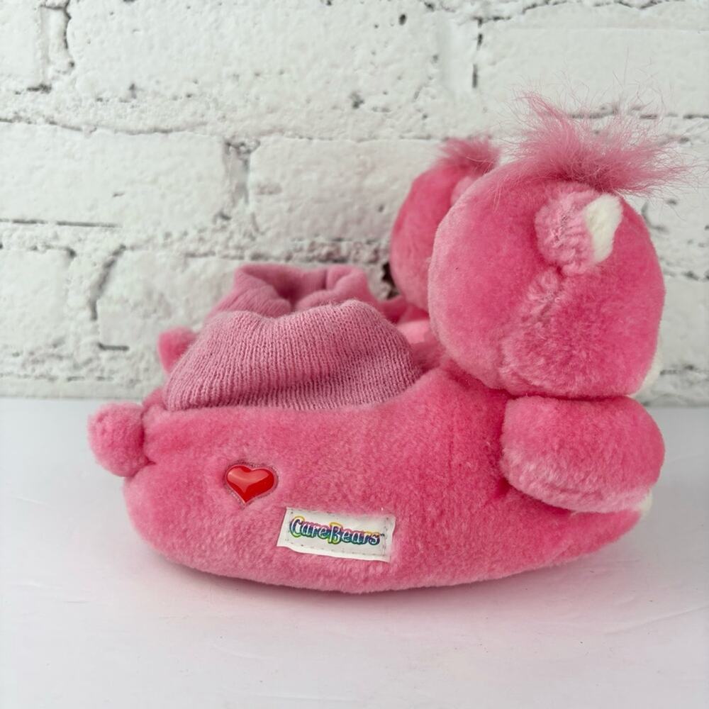 Vintage Care Bear Love A Lot Kid Slippers L - Picture 4 of 5